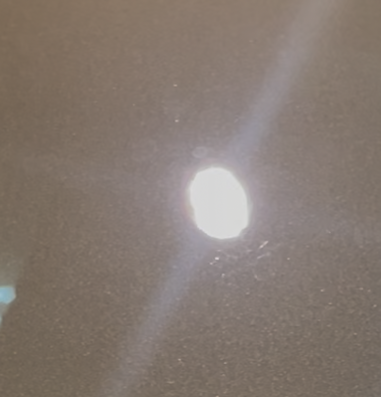 研磨前の傷と水垢