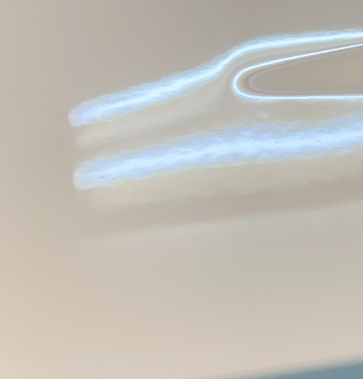 ルーフに入っていた、目立つ傷の除去後写真