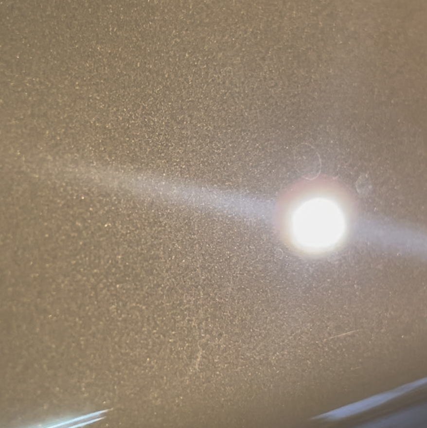 新車の傷と水垢